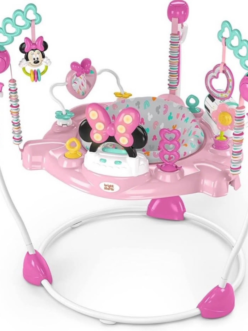 Bright Starts Disney Minnie Mouse Forever Besties Baby Activity Center Jumper